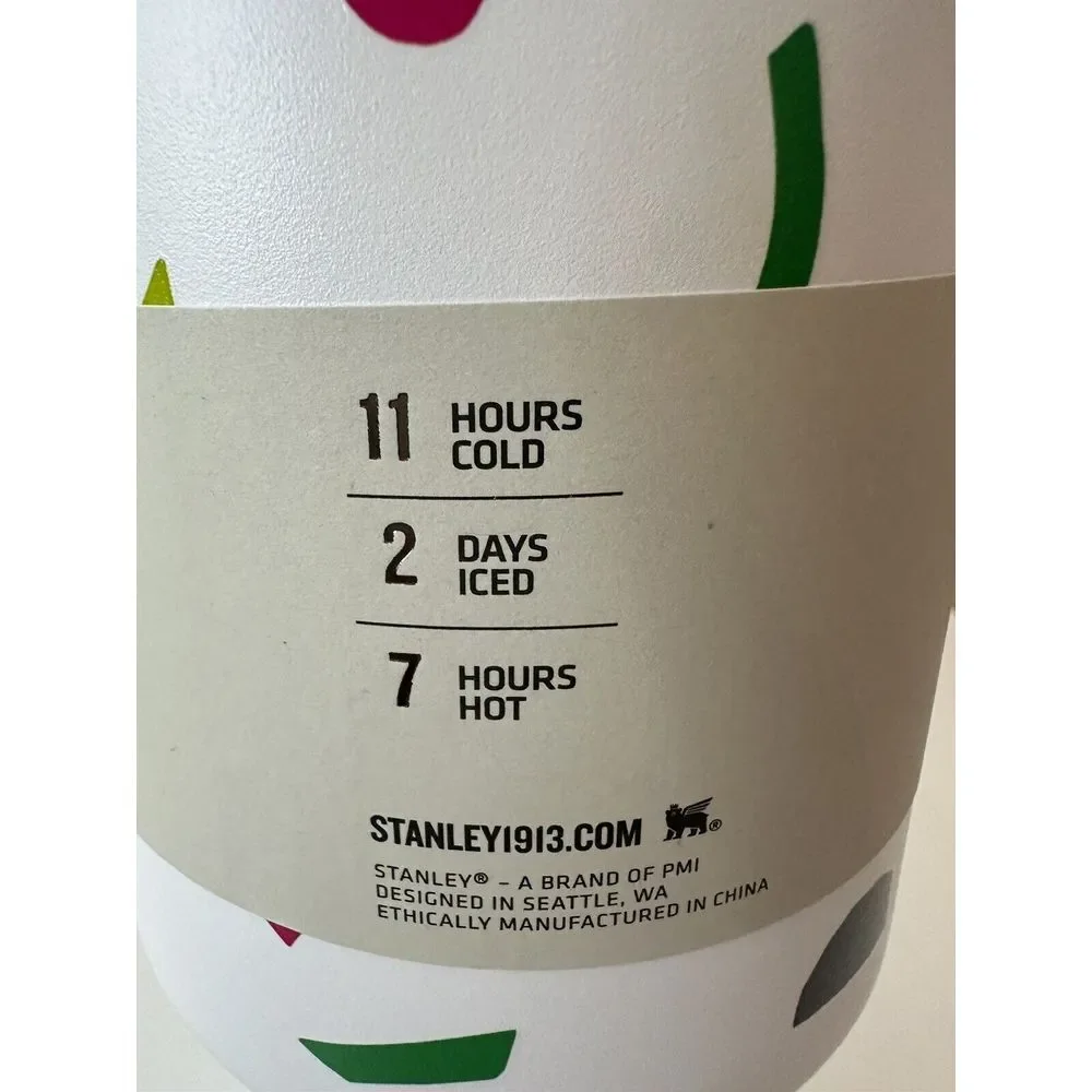 NWT‎  STANLEY Tumbler Quencher  H2.0 40 OZ  White/ Blue - Picture 3 of 6